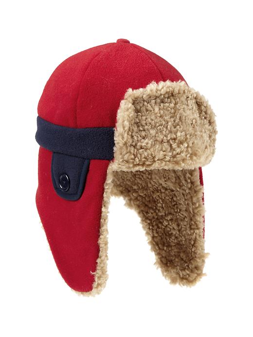 1 of 8 showing, with the color russian red of product Pro Fleece trapper hat
