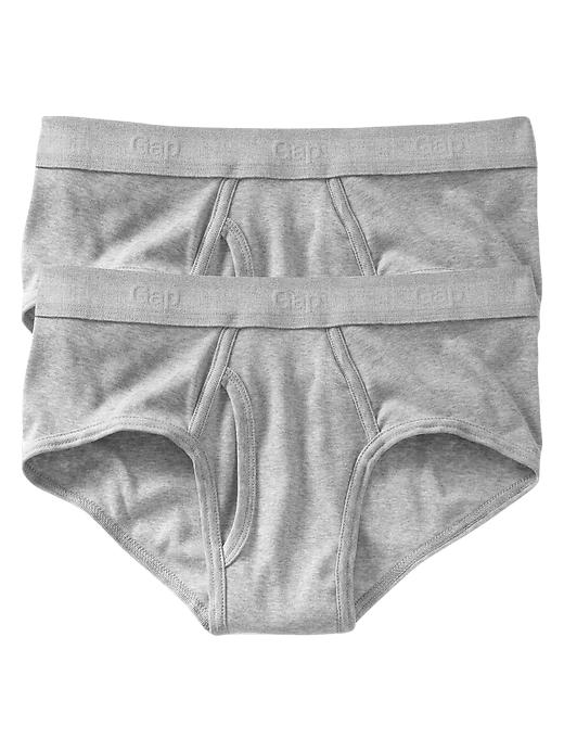 1 of 8 showing, with the color heather  gray of product Classic briefs (2-pack)