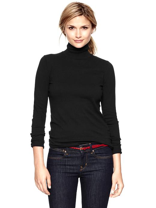 View large product image 1 of 1. Ribbed turtleneck