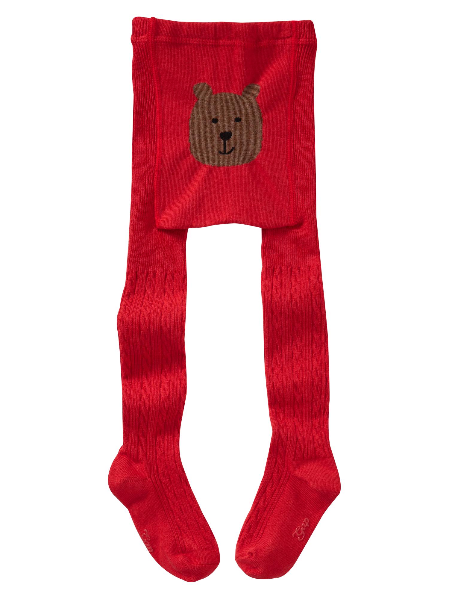 Bear cable knit tights Gap