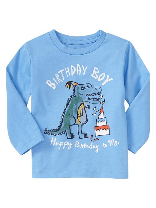 1 of 8 showing, with the color blue bell of product Long-sleeve graphic T