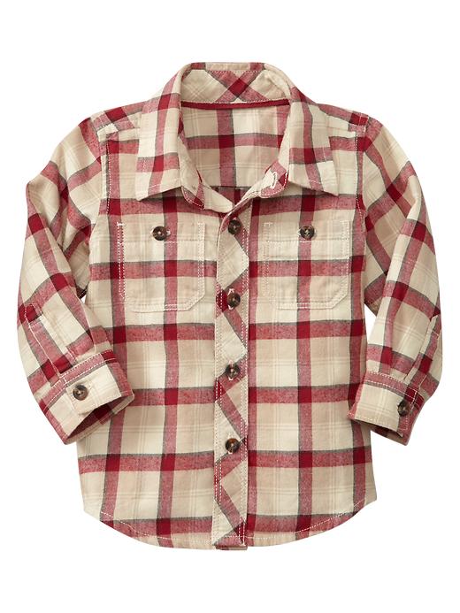 1 of 8 showing, with the color plaid of product Plaid flannel shirt