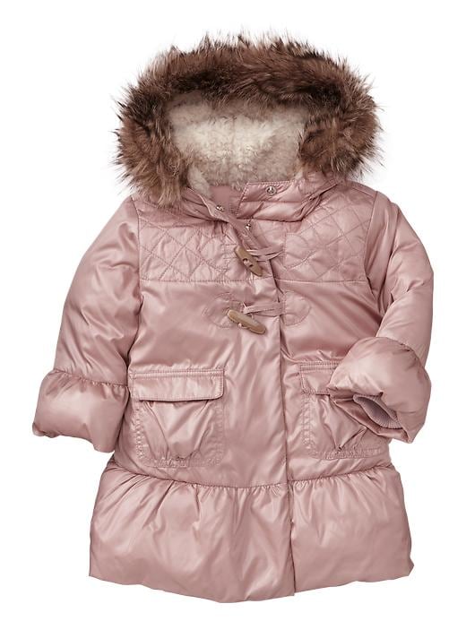 1 of 8 showing, with the color fawn beige of product Warmest toggle jacket