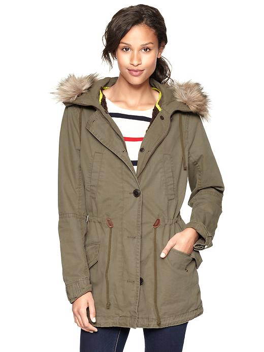 Image number 6 showing, Twill parka