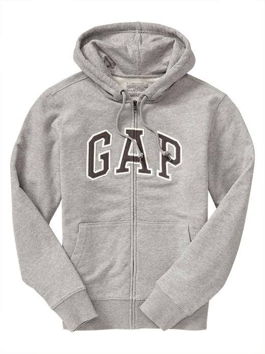Twill arch logo zip hoodie | Gap
