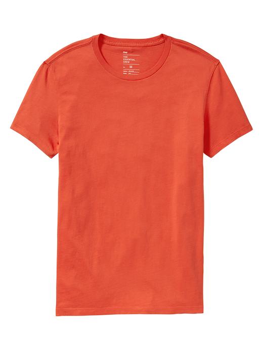 1 of 8 showing, with the color hot coral of product Essential crewneck t-shirt