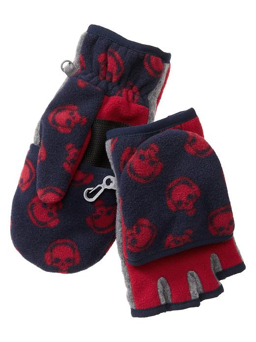1 of 8 showing, with the color skulls of product Pro Fleece convertible mittens