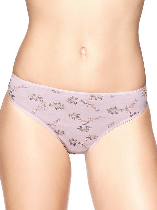 1 of 8 showing, with the color pink dogwood of product Regular rise pure cotton thong