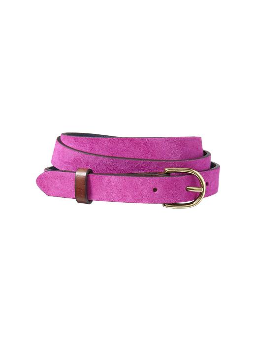1 of 8 showing, with the color electric fuchsia of product Suede belt