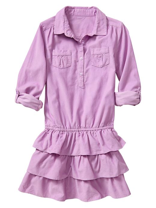 2 of 8 showing, with the color lilac glaze of product Corduroy shirt dress