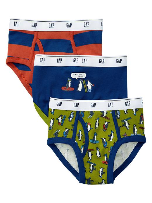 1 of 8 showing, with the color turtle green of product Penguin underwear (3-pack)