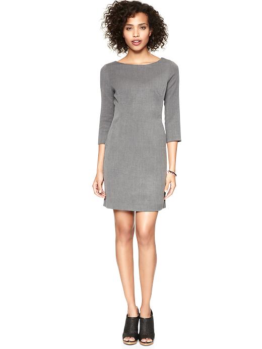 1 of 8 showing, with the color charcoal heather of product Sheath dress