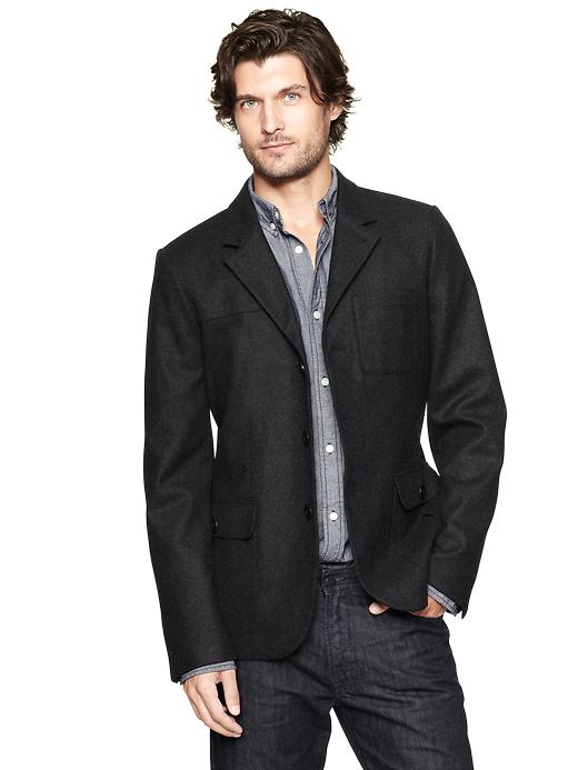 1 of 8 showing, with the color charcoal heather of product Admiral blazer