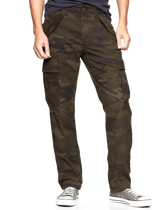 View large product image 1 of 3. Gap x GQ Mark McNairy Wool Cargo Trousers