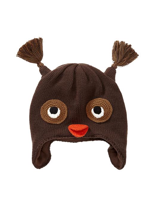 1 of 8 showing, with the color carob brown of product Owl hat