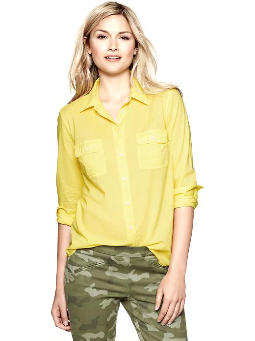 Fitted boyfriend shirt Gap