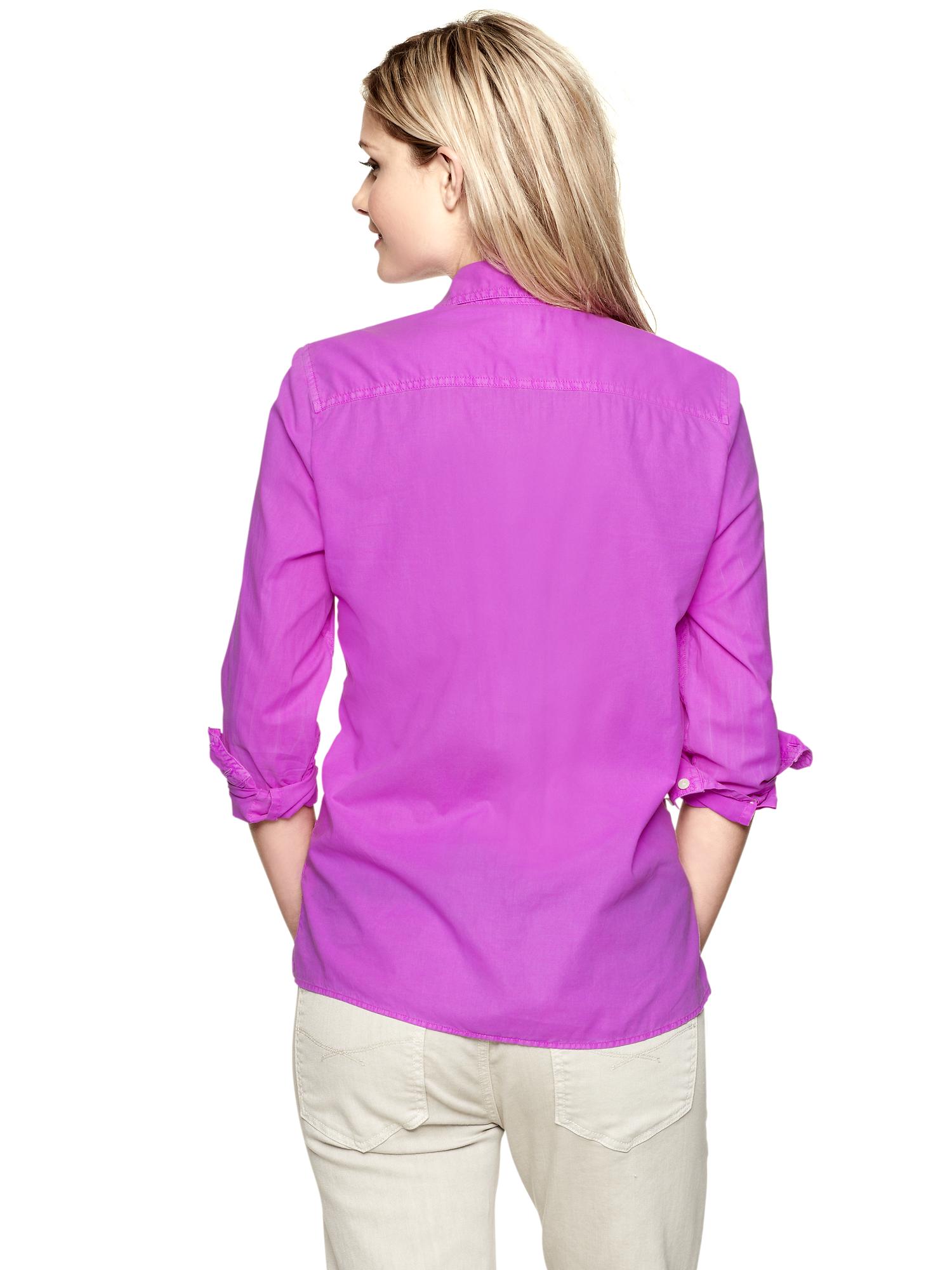 Fitted boyfriend shirt Gap