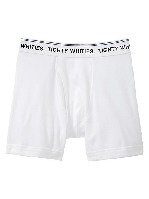 1 of 8 showing, with the color optic white of product Gap x GQ Mark McNairy Boxer Briefs