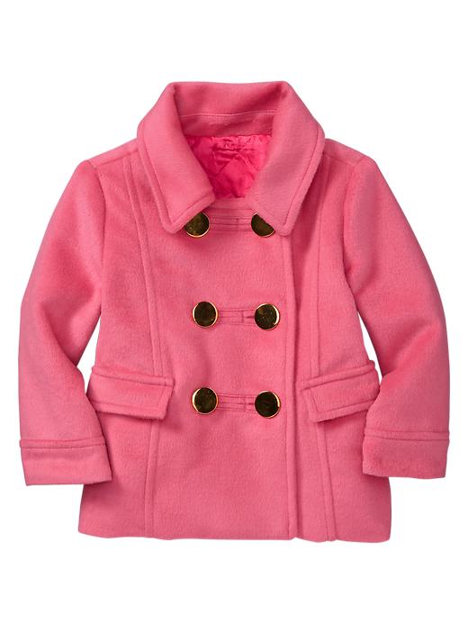 2 of 8 showing, with the color knockout pink of product Hooded peacoat