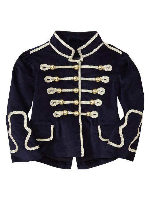 1 of 8 showing, with the color dark night of product Velvet band jacket
