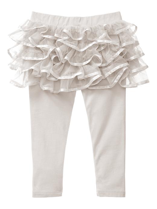 1 of 8 showing, with the color silverlake of product 2-in1 tiered tulle skirt and leggings