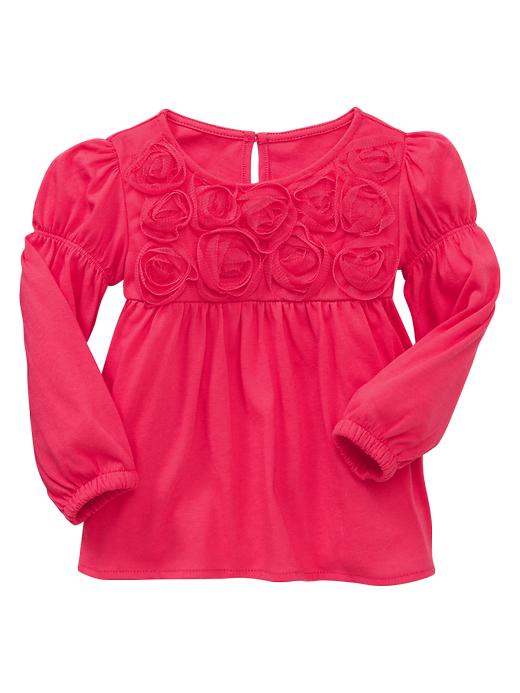 1 of 8 showing, with the color summer azalea of product Long-sleeve rosette top