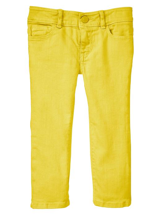 1 of 8 showing, with the color neon lemon tonic of product Neon skinny jeans