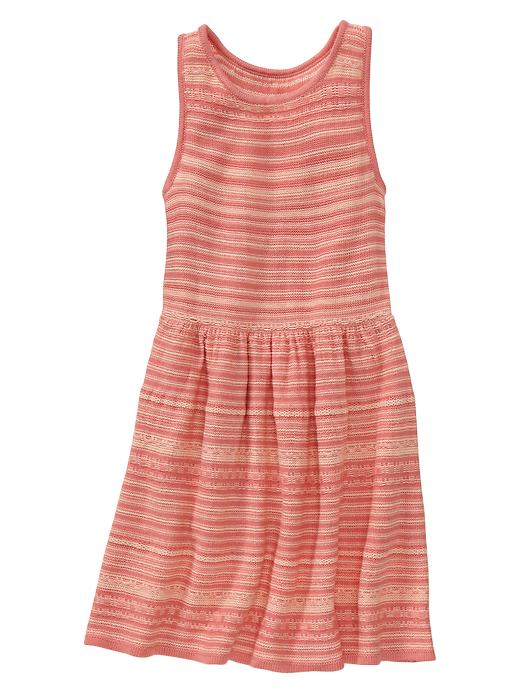 1 of 8 showing, with the color soft desert pink of product Striped sweater dress