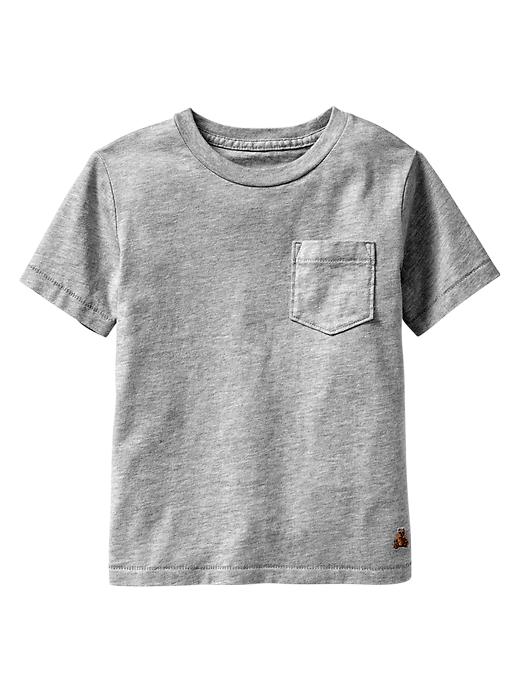 1 of 8 showing, with the color gray of product Short-sleeve pocket T