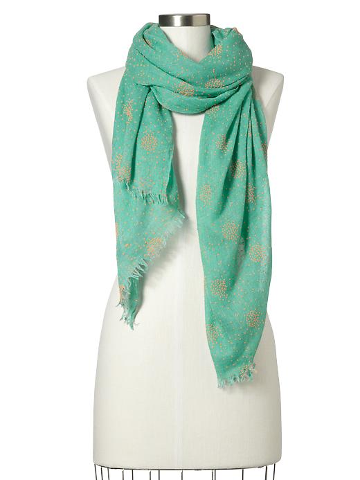 1 of 8 showing, with the color egyptian turquoise of product Felt dot scarf
