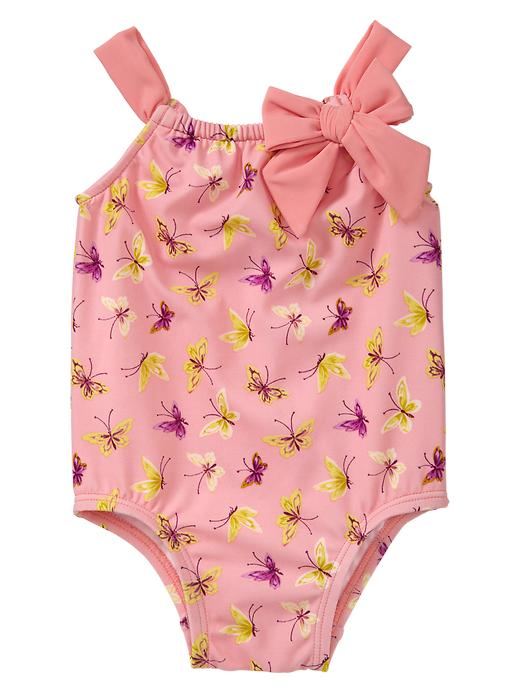 1 of 8 showing, with the color june baby pink of product Butterfly bow one-piece