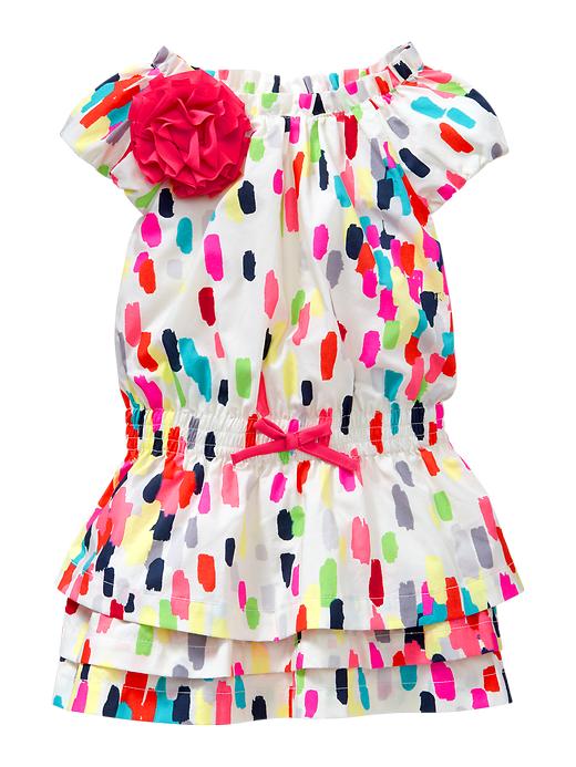 1 of 8 showing, with the color confetti of product Neon bubble dress