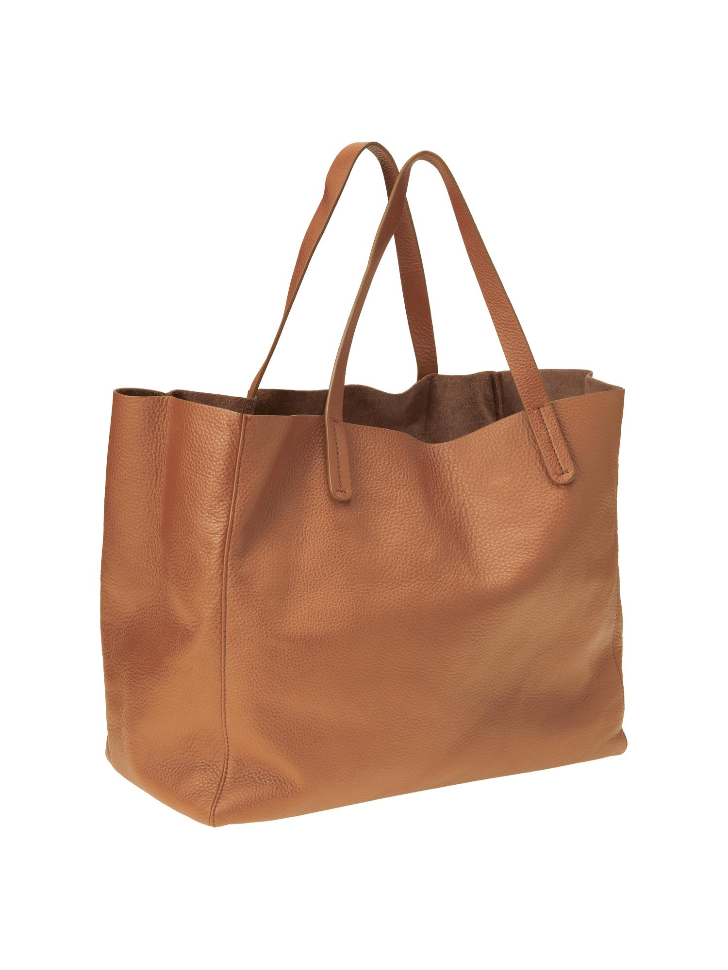 Gap leather top tote