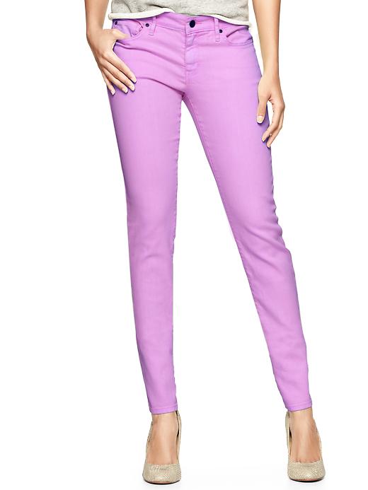 1 of 8 showing, with the color neon violet of product 1969 always skinny skimmer jeans