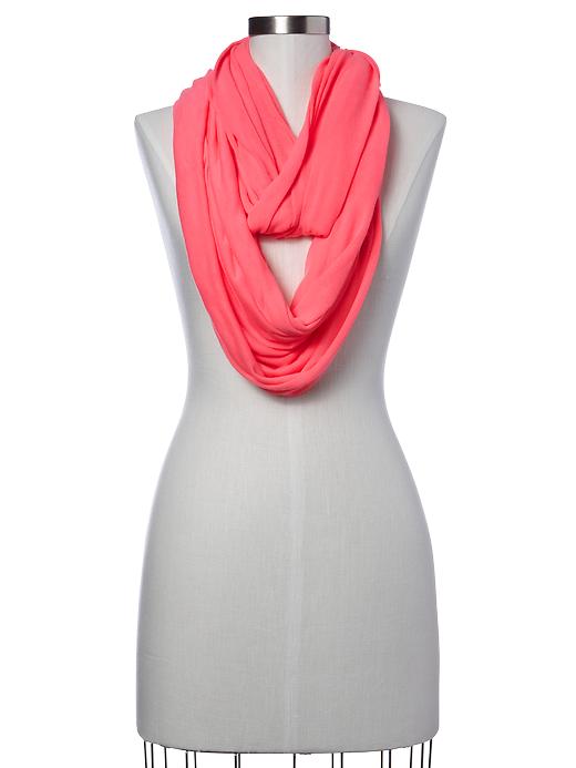 1 of 8 showing, with the color neon double pink of product Spacedye cowlneck scarf