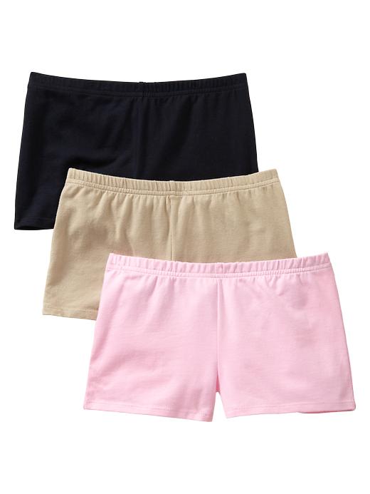 1 of 8 showing, with the color pink bloom of product Kids Knit Shorts (3-Pack)