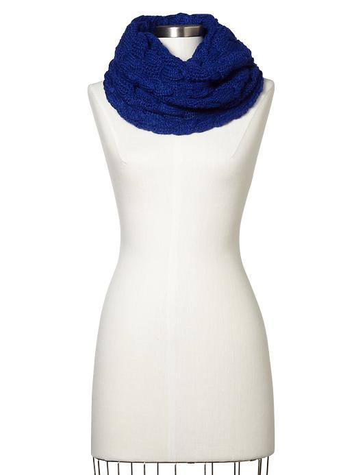 View large product image 1 of 1. Cable twist cowlneck