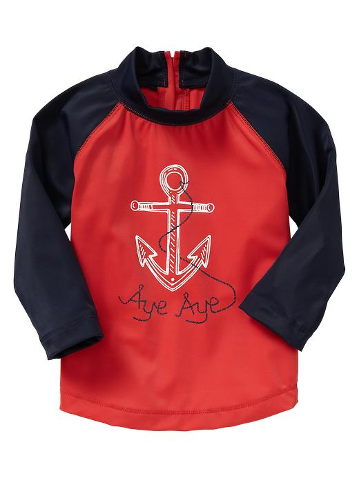 1 of 8 showing, with the color blue galaxy of product Anchor rashguard