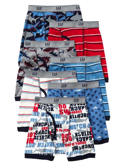 1 of 8 showing, with the color multi of product Shark boxer briefs (7-pack)
