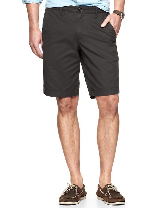 1 of 8 showing, with the color eclipse of product Classic flat front shorts (10")