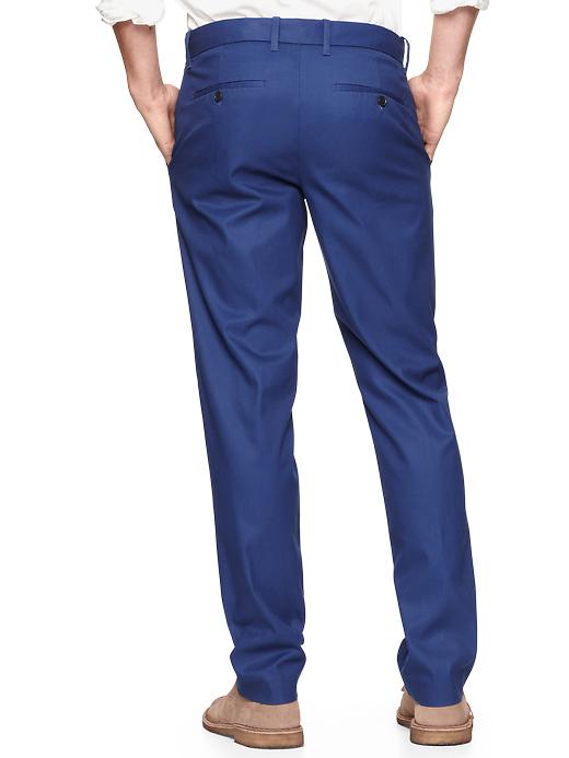 2 of 8 showing, with the color deep cobalt of product The tailored khaki (slim fit)
