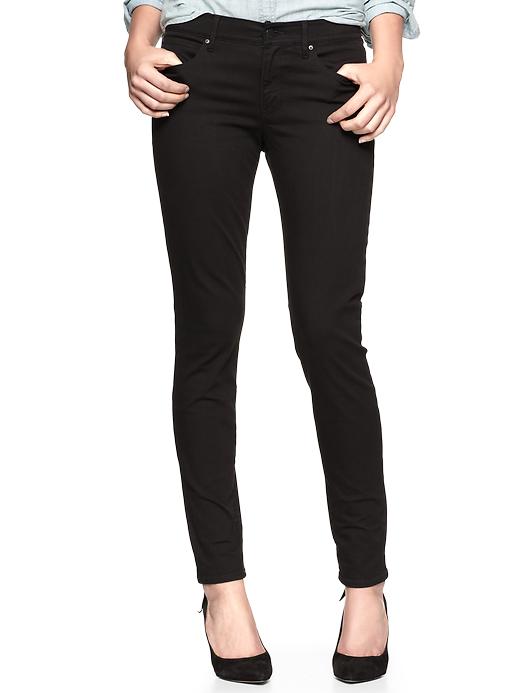 1 of 8 showing, with the color black of product Low Rise Favorite Jeggings