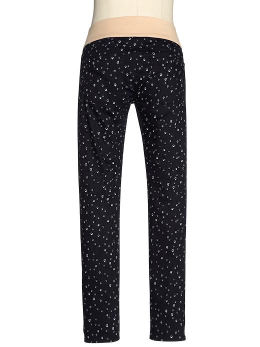 2 of 8 showing, with the color blue dot of product 1969 demi panel dot always skinny jeans