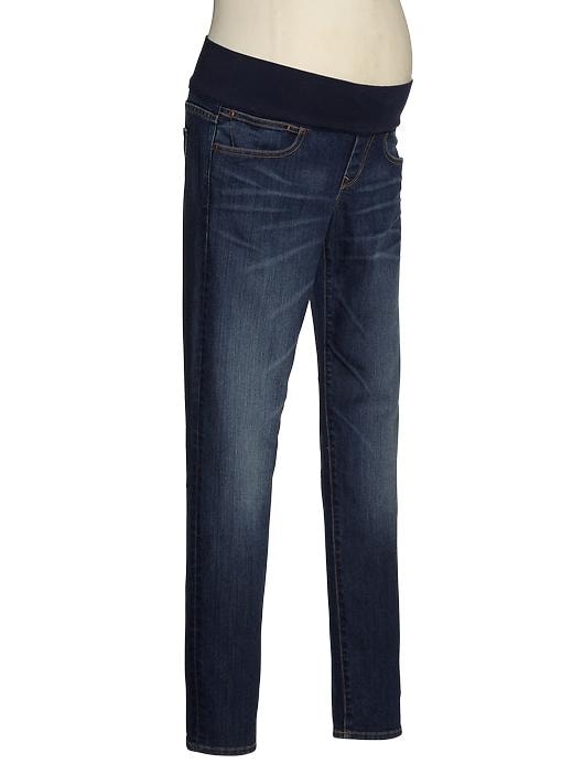 1 of 8 showing, with the color vintage indigo of product 1969 demi panel always skinny jeans