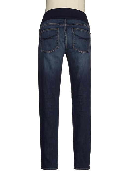 2 of 8 showing, with the color vintage indigo of product 1969 demi panel always skinny jeans
