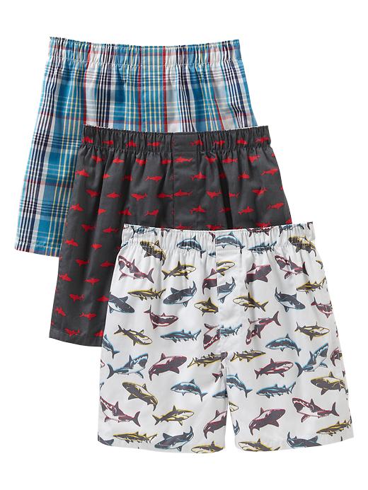 1 of 8 showing, with the color new silverlake of product Shark boxers (3-pack)