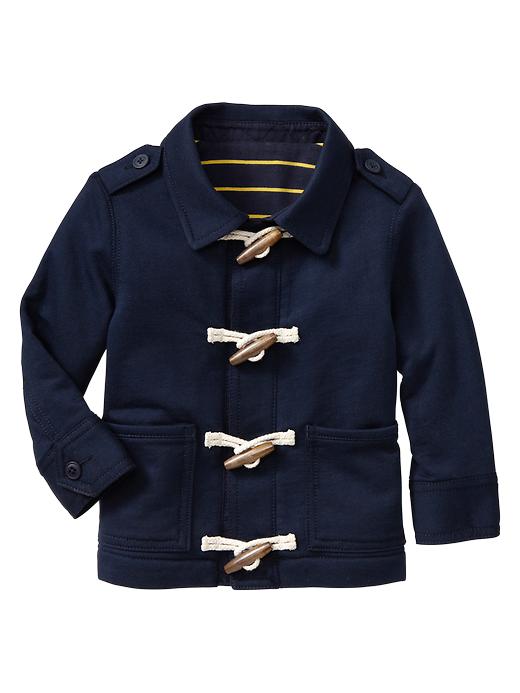 1 of 8 showing, with the color blue galaxy of product French terry toggle jacket