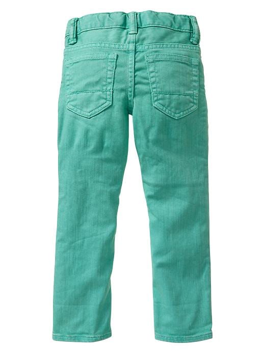 2 of 8 showing, with the color enamel turquoise of product Skinny fit colored jeans