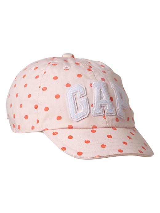 1 of 8 showing, with the color bashful pink of product Arch logo dot hat