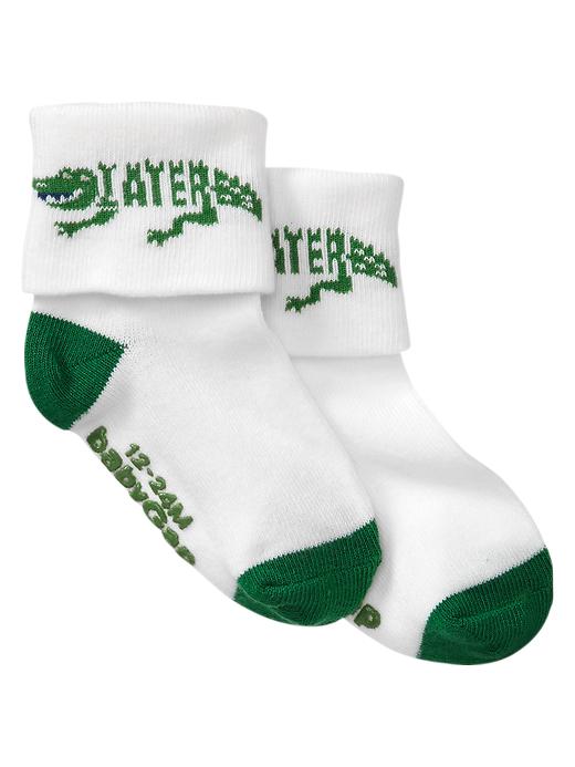 1 of 8 showing, with the color green of product Graphic socks